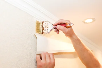 Pose de papier peint à Hargeville — revêtements muraux et toiles de verre